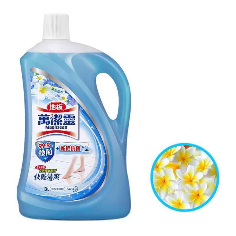 花王 万洁灵地板清洁剂 3L 清新花香 52.91元（需买2件，需用券）