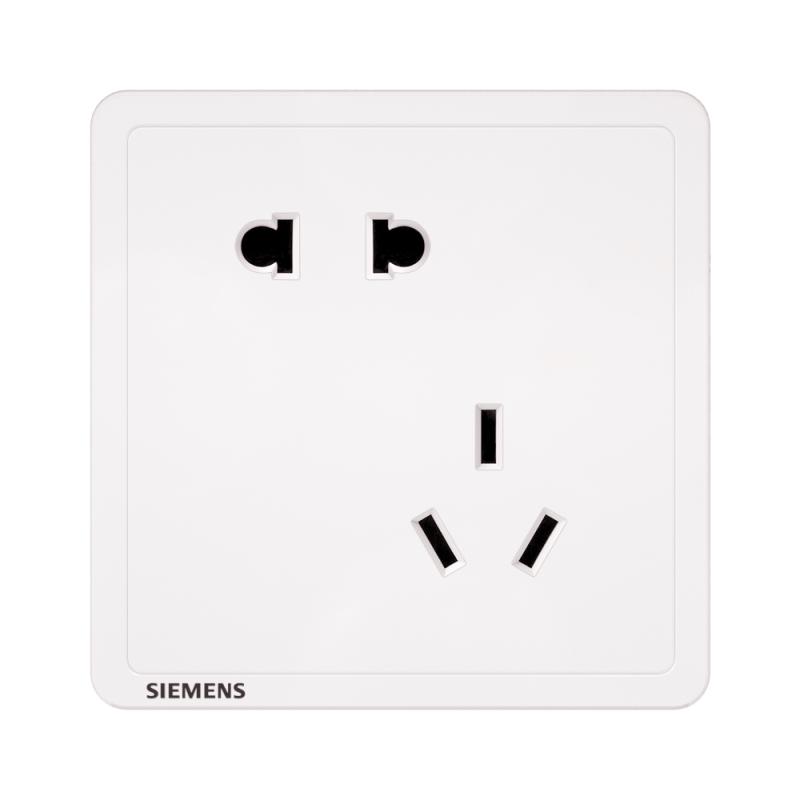 西门子 Adela致典系列 5UB14183NC01 斜五孔插座 雅白 5.01元