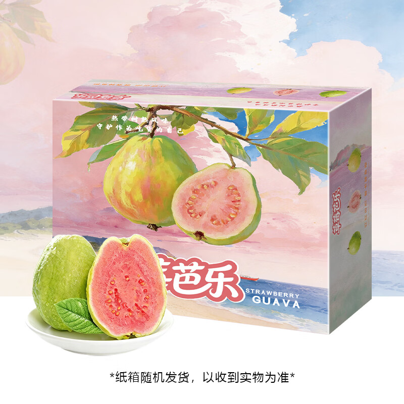 天乐优选 福建红心芭乐 番石榴 净重2斤 单果100g+ 13.78元（需用券）
