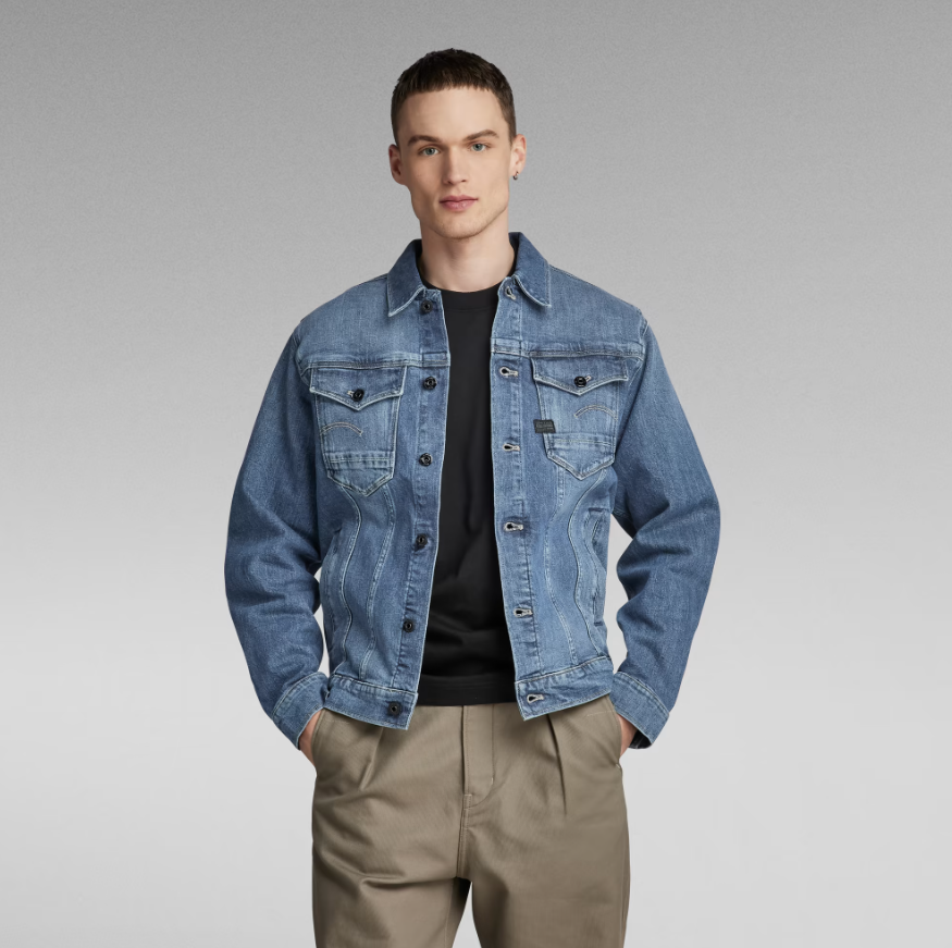 G-Star Raw Arc 3D 中性款翻领牛仔外套 D20086352.54元