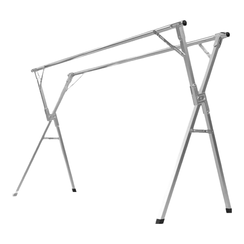 PLUS:四万公里折叠晾衣架落地伸缩杆式室内外阳台落地挂衣服碳钢晾晒被子