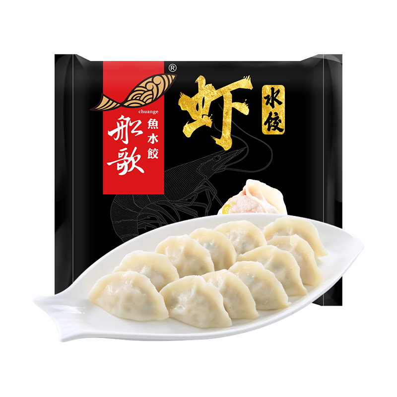 船歌鱼水饺 虾水饺玉米风味240g(任选5件） 27.8元（需买5件，需用券）