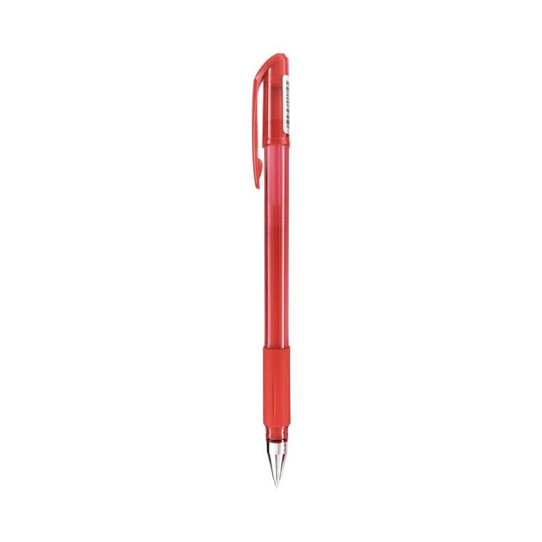 ZEBRA 斑马牌 C-JJ100 拔帽中性笔 红色 0.5mm 单支装 1.6元