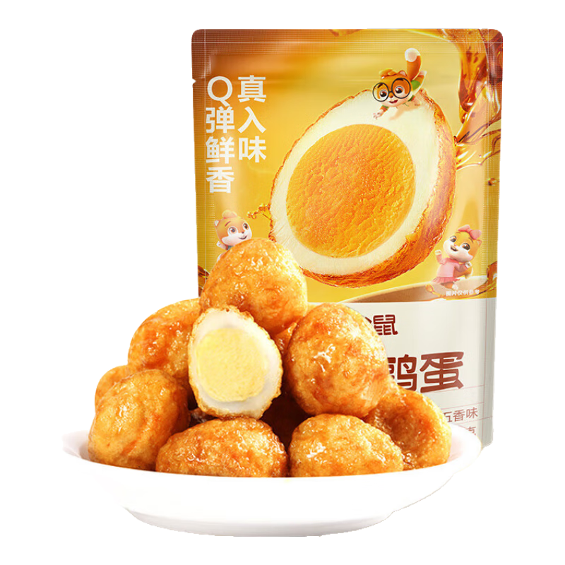 plus会员：三只松鼠 虎皮蛋 100g 5.84元