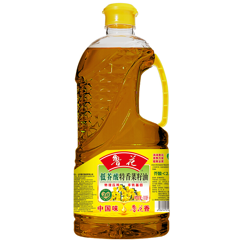 鲁花 低芥酸特香菜籽油 900ml 21.8元