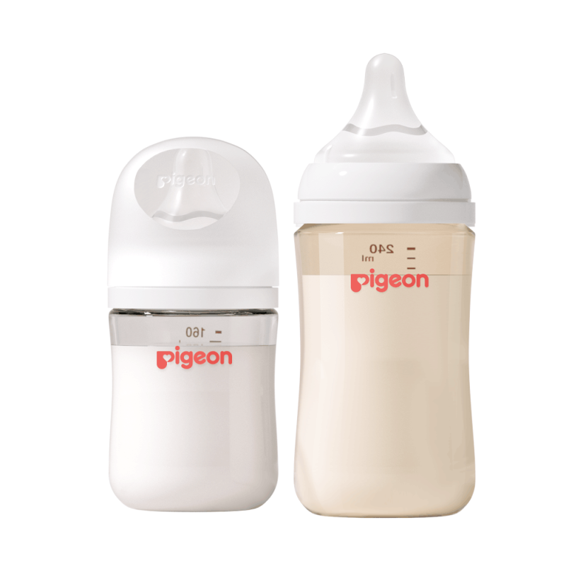 88VIP：Pigeon 贝亲 婴儿宽口径玻璃奶瓶套装160ml+240ml新生儿适合0-6个月 184.02元