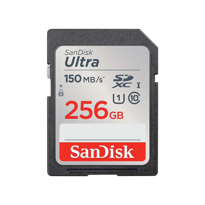 闪迪（SanDisk）256GB SD内存卡 U1 C10 读速150MB/s 158.21元(概率券后148.21元)