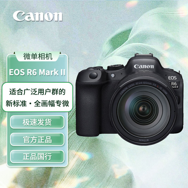 百亿补贴：佳能 EOS R6 Mark II R6二代 全画幅微单相机 新标准微单 12099元