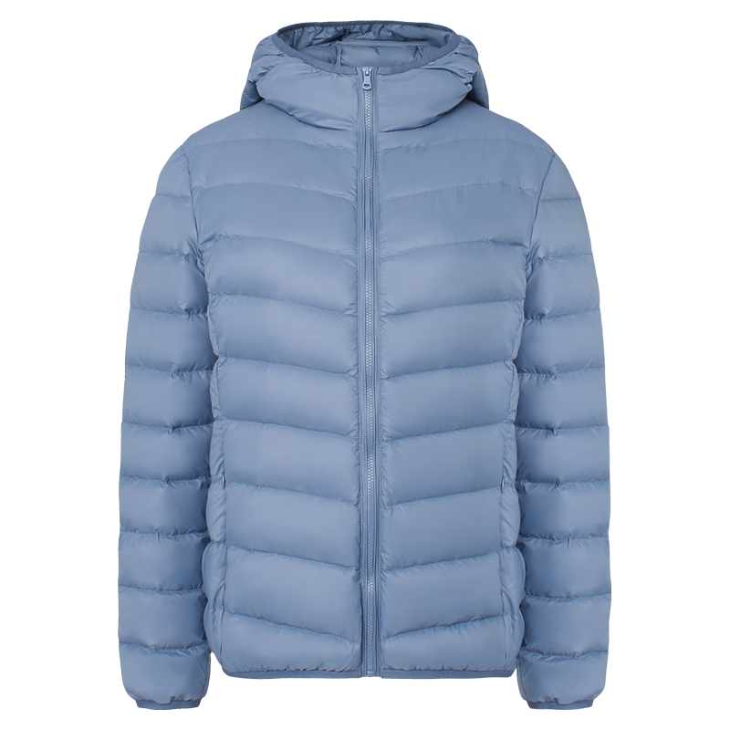 鸭鸭羽绒服 鸭鸭（YAYA）佟丽娅同款轻薄羽绒服女秋冬季休闲短款连帽保暖