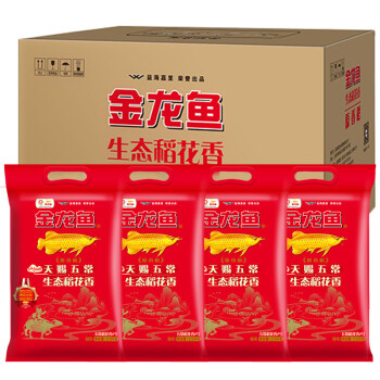 金龙鱼 五常稻花香大米 天赐五常原香稻2.5kg*4/整箱装 ￥94.5