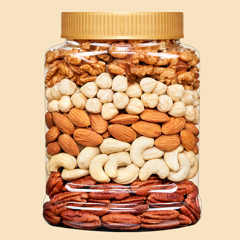 移动端：天子乐 每日坚果混合纯坚果综合果仁500g罐装儿童干果年货零食 32.8
