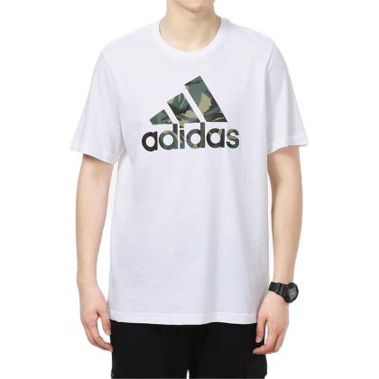 adidas 阿迪达斯 M Camo T 男子运动T恤 GV5237 白/绿 XS 38.29元（需用券）