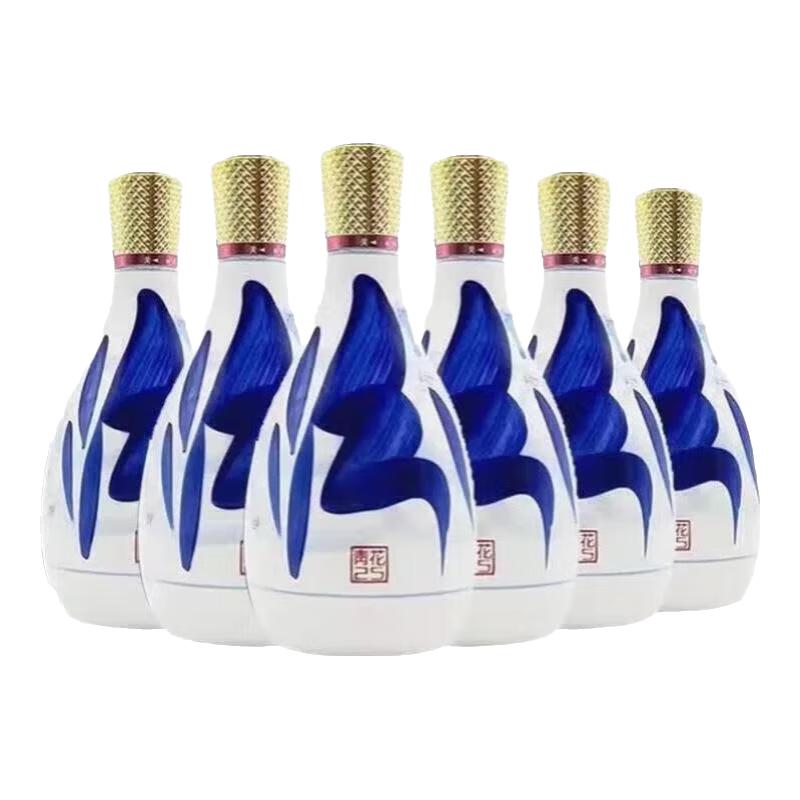移动端、京东百亿补贴：汾酒 青花25 42%vol 清香型白酒 475ml*6瓶 1999元
