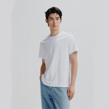 plus：太平鸟男装 夏短袖T恤 白色速干（合体） L 61.7元