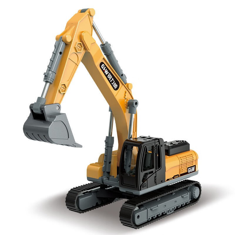 GLW 钢力威 工程车玩具仿真模型 合金挖掘机 9.3元（需买2件，共18.6元）