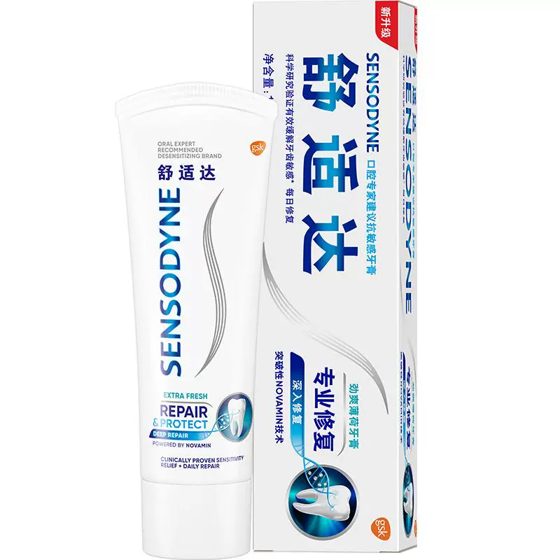 SENSODYNE 舒适达 专业修复牙膏 劲爽薄荷100g ￥34.01