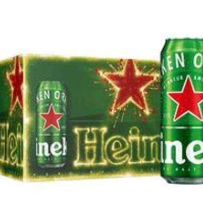 Heineken喜力 啤酒 经典罐装 整箱装麦芽啤酒 全麦酿造 原麦汁浓度≥11.4°P 500m