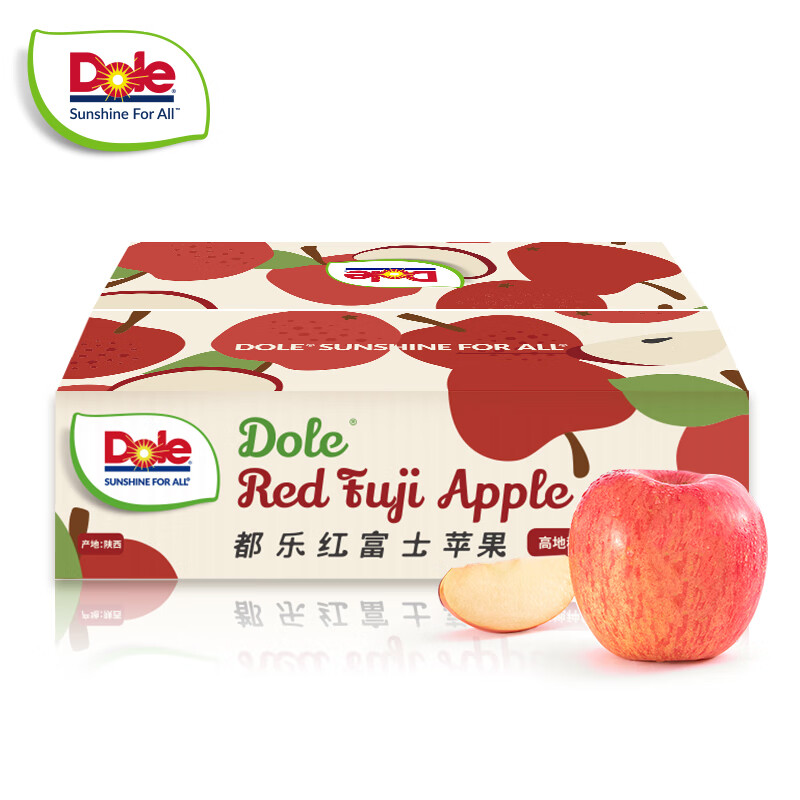 Dole 都乐 陕西红富士苹果 净重5斤礼盒装 19.33元（需买3件，需用券）