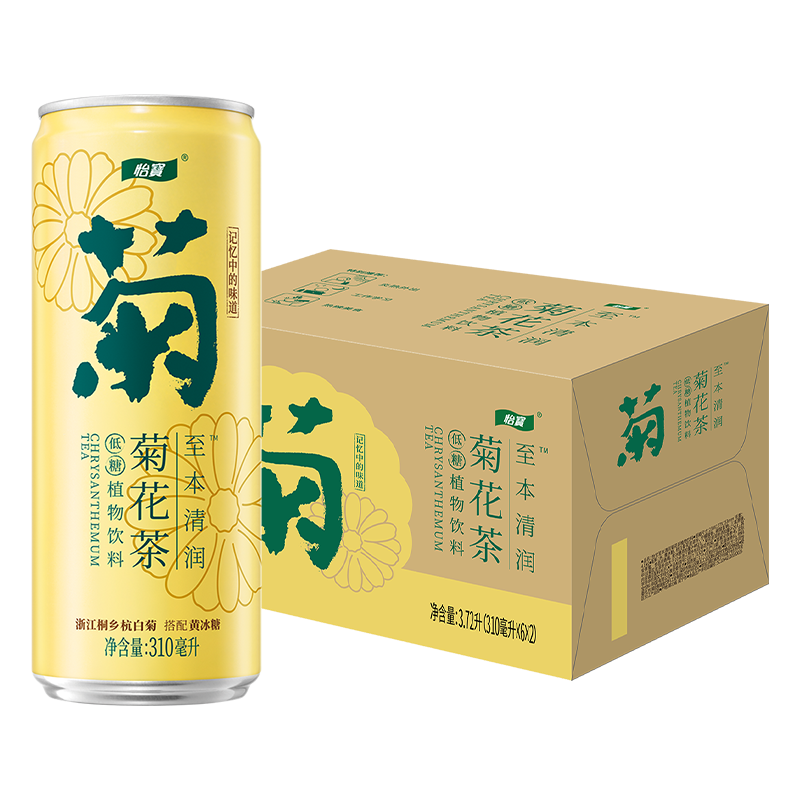 C'estbon 怡宝 至本清润菊花茶植物饮料CAN装 310ml*12罐 16.2元（需买5件，需用券