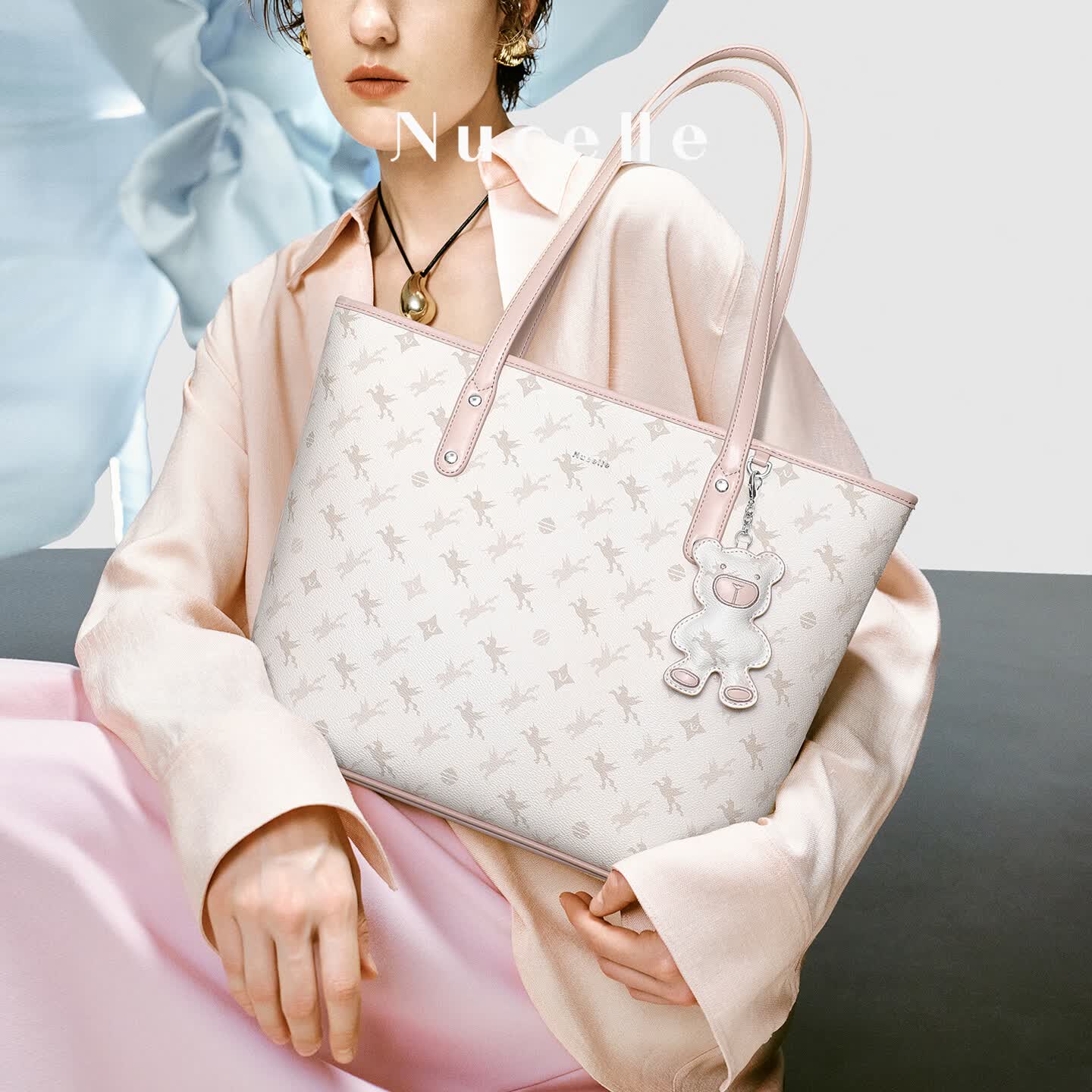 纽芝兰 飞马托特包2023多隔层高级感原创单肩大容量上课通勤包 272.64元（需