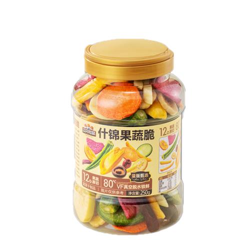 88VIP：三只松鼠 12种果蔬脆 混合果干250g 7.25元