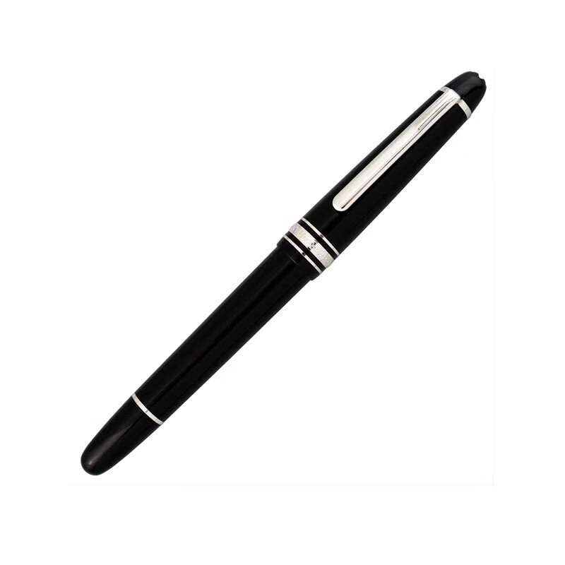 MONTBLANC 万宝龙 大班系列145钢笔 14K金笔尖 墨水笔 商务送礼 黑杆白夹145 F+吸