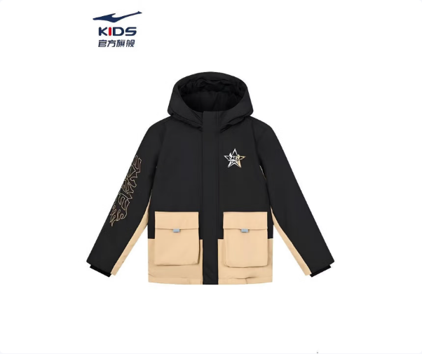 鸿星尔克 男女童羽绒服 充绒量151g（4-5级防泼水 双层防跑绒） 115.55元