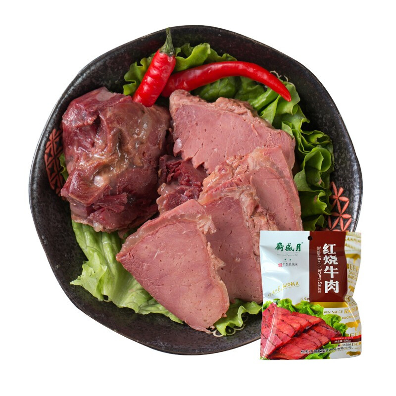 月盛斋 中华 红烧牛肉 100g 14.6元（需买3件，需用券）