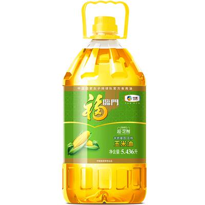 百亿补贴：福临门 压榨玉米油 5.43L×1桶 非转基因 53.9元