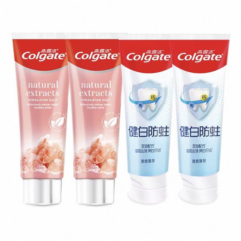 88VIP：高露洁 玫瑰粉盐晶亮美白去渍牙膏120g*2+90g*2支 14.6元（需用券）