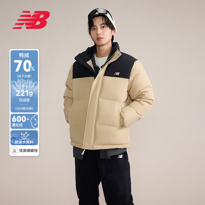 new balance 羽绒服24年男款运动时尚舒适保暖秋冬外套AMJ43374 INC 623.91元（需用