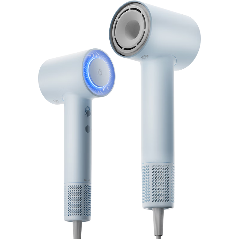 移动端、京东百亿补贴：京东京造 智能高速吹风机Lite 蓝 家用吹风机家用静