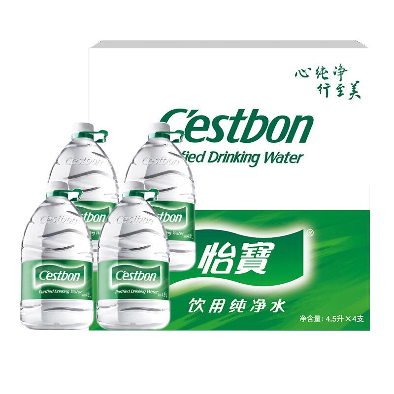 C'estbon 怡宝 纯净水 4.5L*4瓶 17.91元