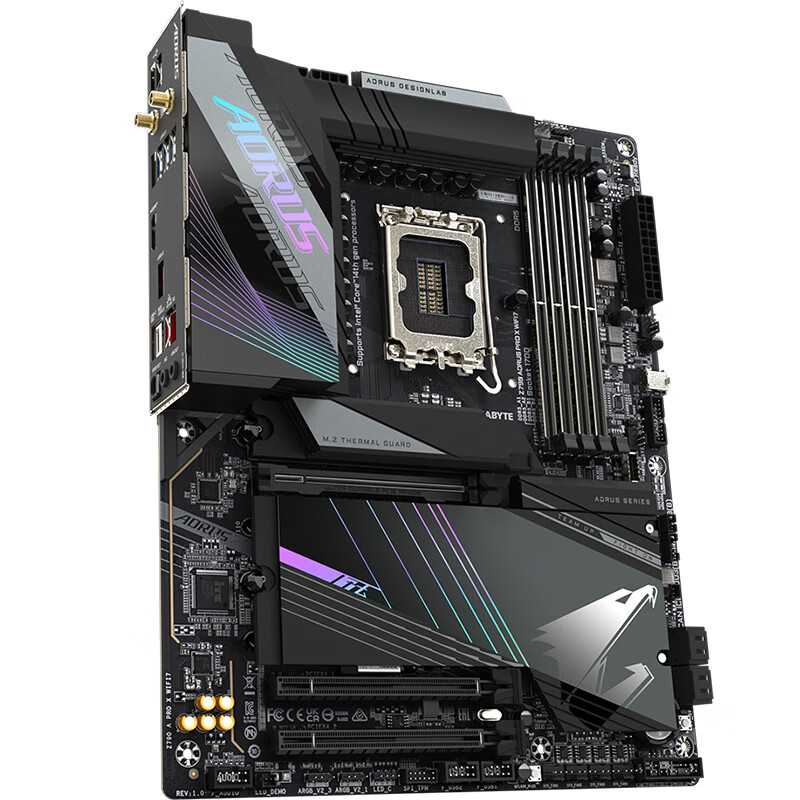 GIGABYTE 技嘉 电竞雕X Z790 AORUS PRO X WIFI7黑色主板DDR5支持14900K 14700KF 14700K Intel 2