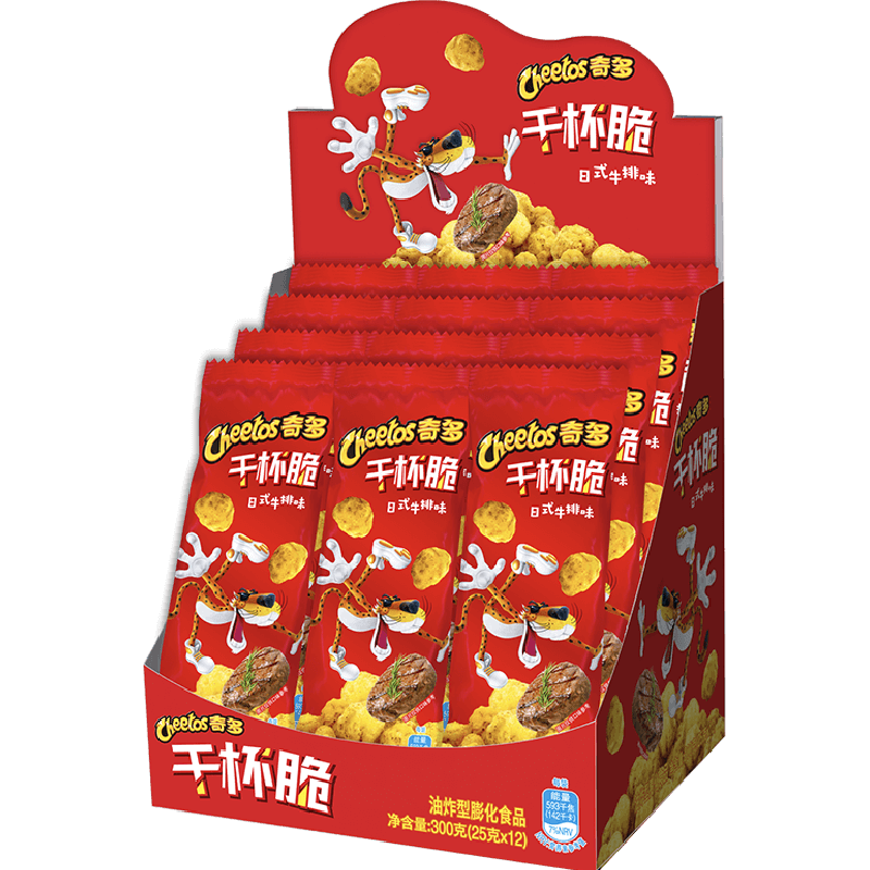 奇多 干杯脆 日式牛排味 25g*12包 13.93元 - 86线报