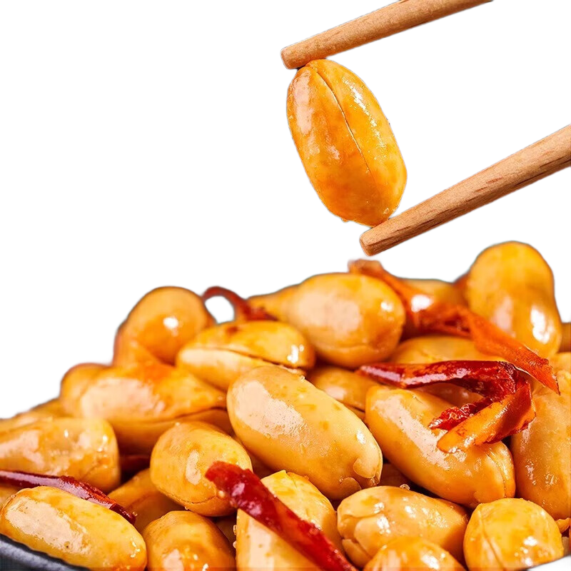 酒友鬼花生 250g 香辣油炸花生米 去皮脱油 下酒菜 3.31元/件包邮（买1送1实付