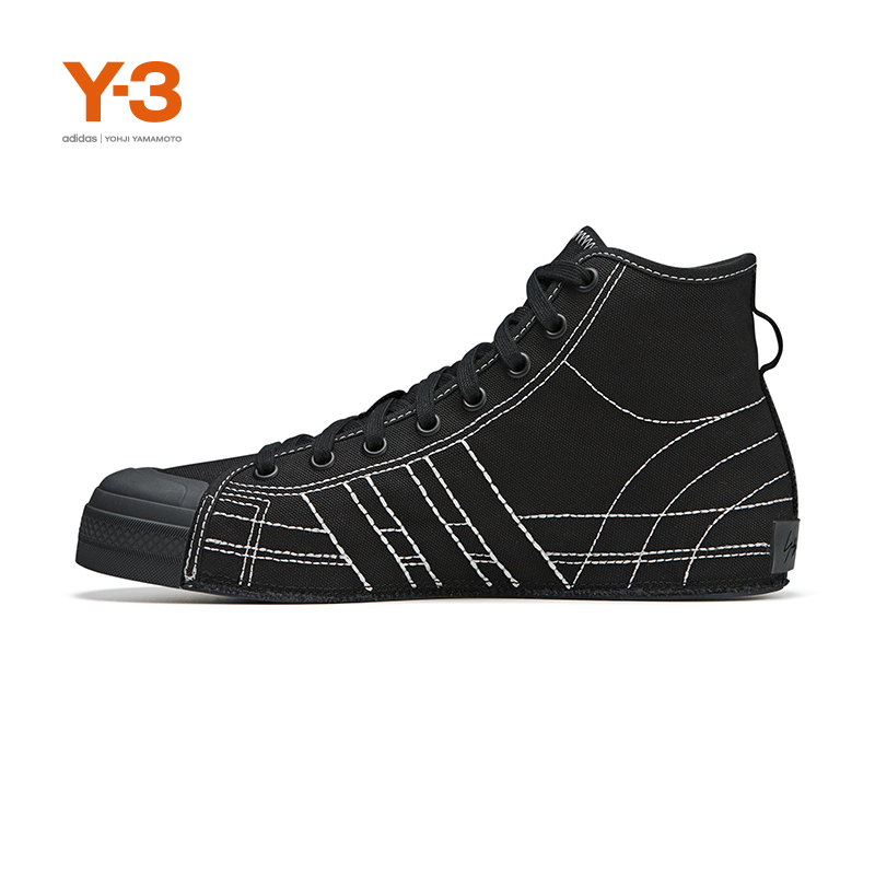 Y-3 Y3山本耀司冬季男女同款情侣帆布鞋系带休闲运动鞋IH2554 2263.8元