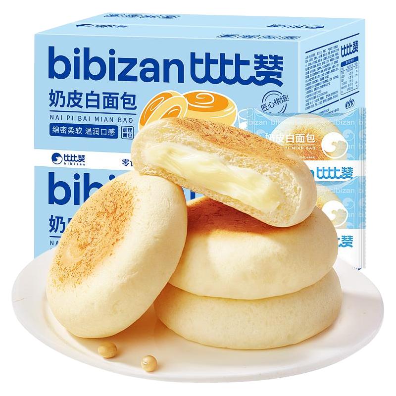 比比赞 代餐 白面包 201-300g 箱装 4.9元