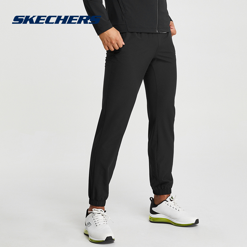 SKECHERS 斯凯奇 运动裤男裤子春夏新款速干冰丝透气休闲轻薄束脚裤 129元（