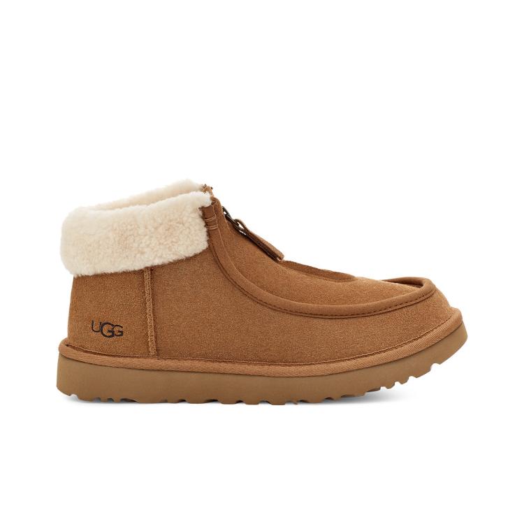 UGG 春季女士休闲舒适平底高帮圆头拉链时尚便鞋靴 1143955 530元