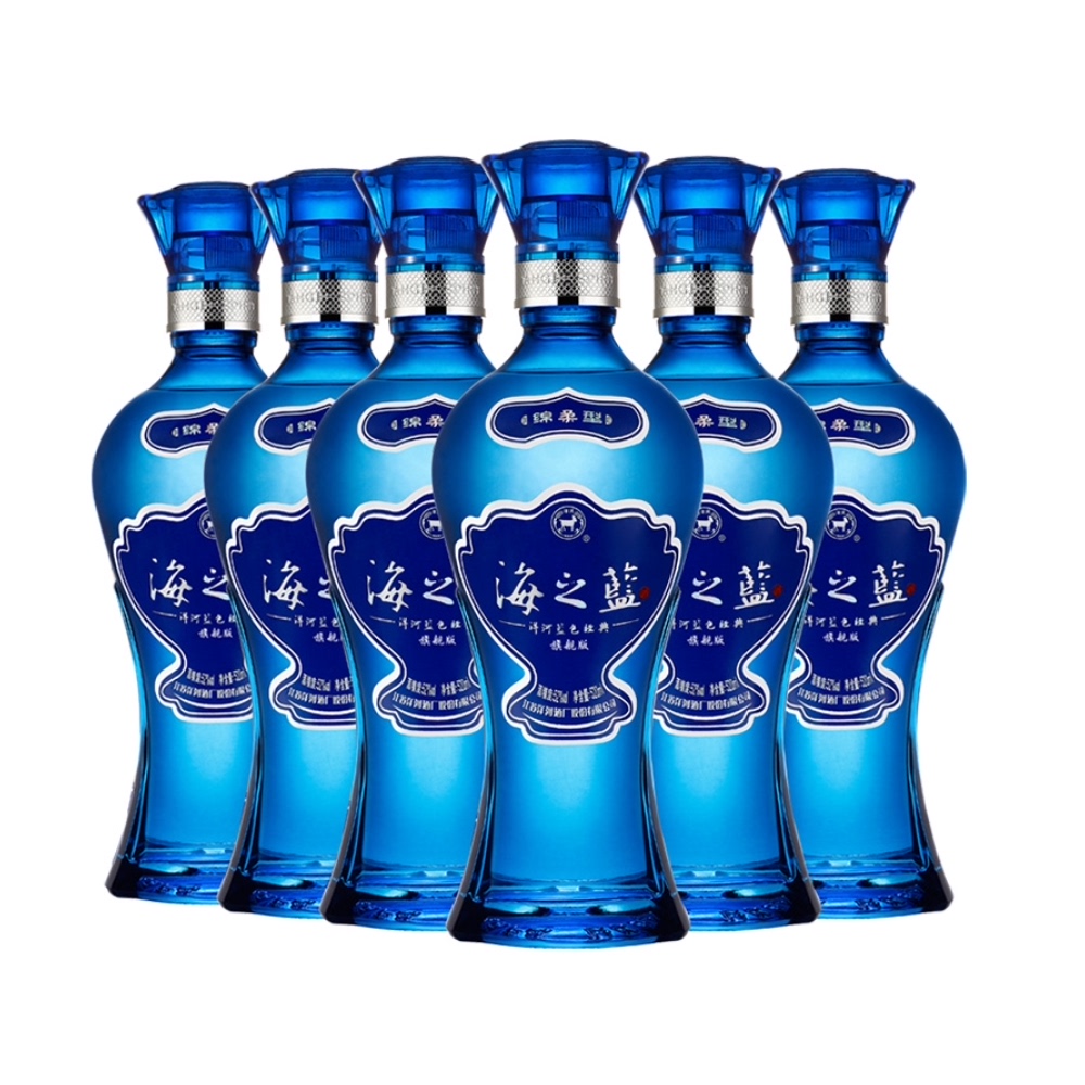 88VIP：YANGHE 洋河 海之蓝 蓝色经典 旗舰版 52%vol 浓香型白酒 520ml*6瓶 741.55元