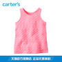 ￥24.00 Carter's1件式糖果粉色无袖背心上衣浮雕印花夏女幼儿童装253G448
