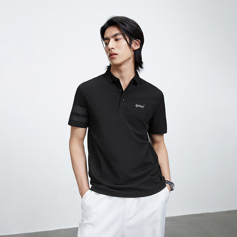 太平鸟 男士刺绣polo衫 B1DBD2224 69元