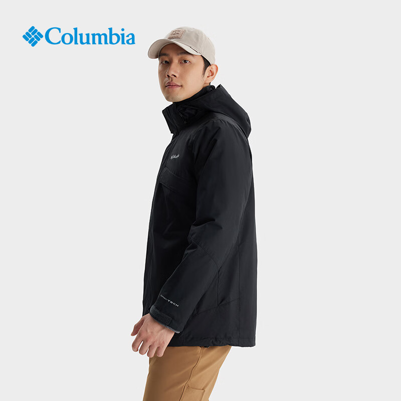 再降价：Columbia 哥伦比亚 男子银点热能 三合一冲锋衣 WE8497 010 796.44元包邮