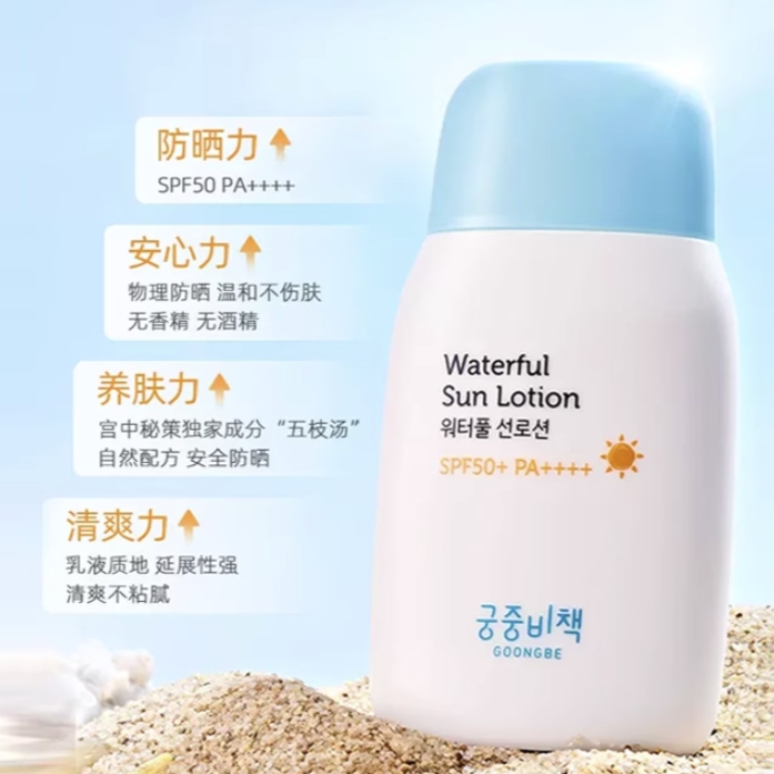 88VIP：GOONGBE 宫中秘策 宝宝防晒乳液SPF50+ 80g 75.05元包邮（双重优惠）