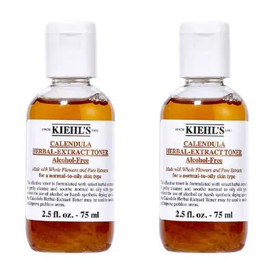 88VIP：Kiehls 科颜氏 金盏花补水保湿爽肤水 75ml*2 65.55元