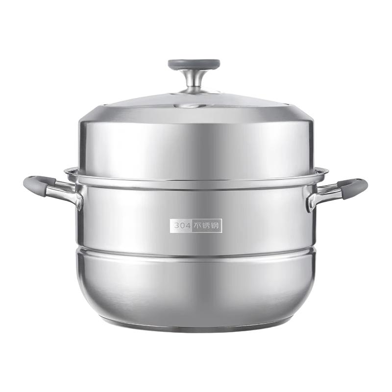 京东京造 大容量蒸锅 304不锈钢 30cm 119元