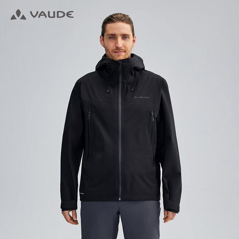 VAUDE 巍德 男士软壳冲锋衣防风防雨3层户外运动骑行徒步登山外套 VG2411136 176