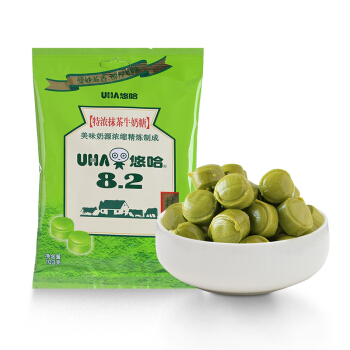 悠哈 特浓牛奶糖 抹茶味 103g/袋 12.3元