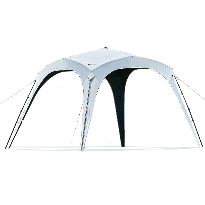 牧高笛(MOBIGARDEN)户外露营黑胶防晒自立速开天幕假日穹顶PO9.0 NX24680006 晨雾白 377.88元